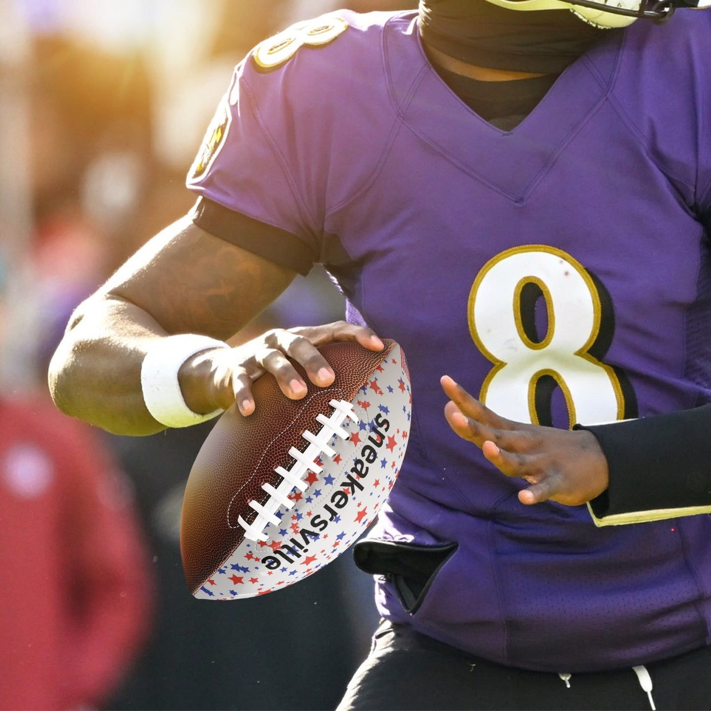 Official NFL size Football - USA Stars