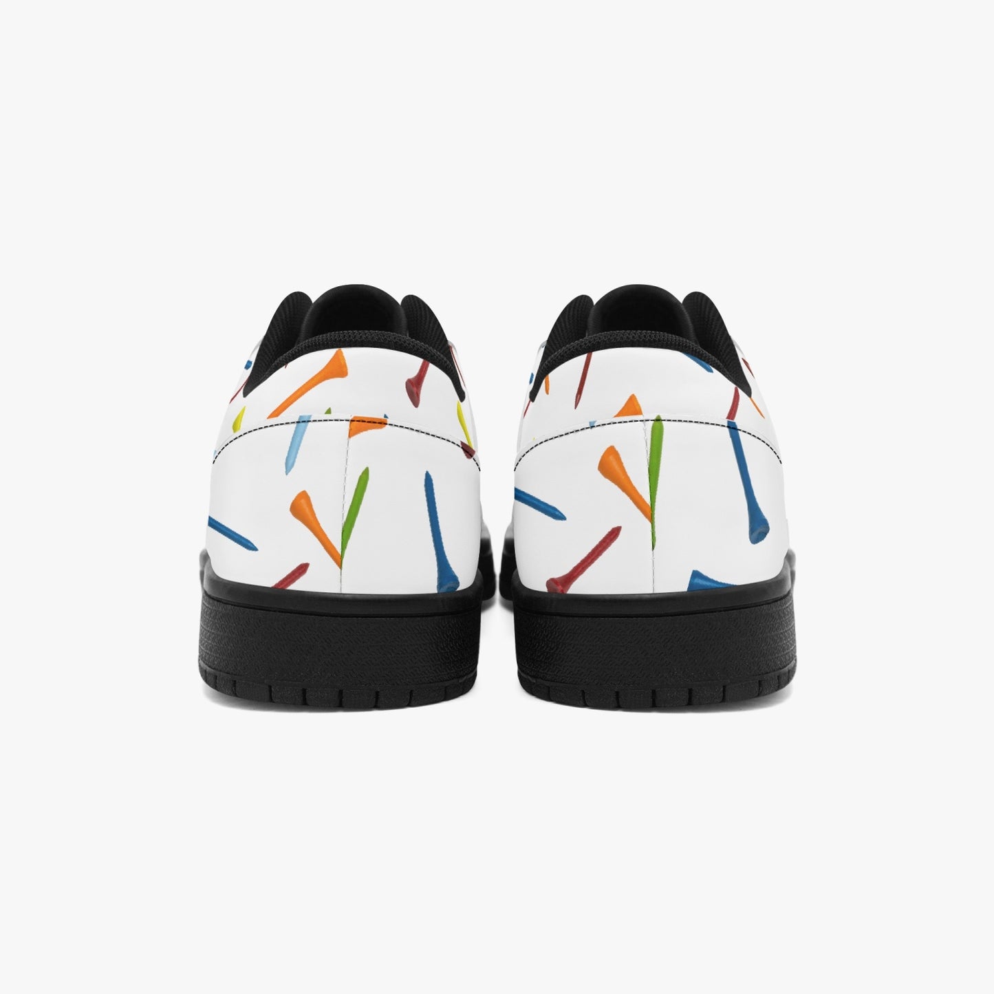 Low-Top Leather Sneakers - Black Sole