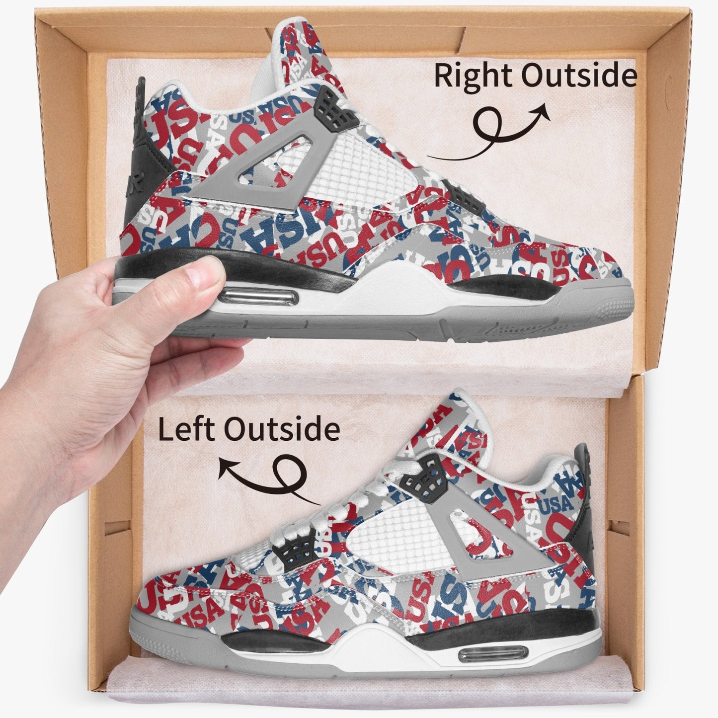 Basketball Sneakers -Grey Sole