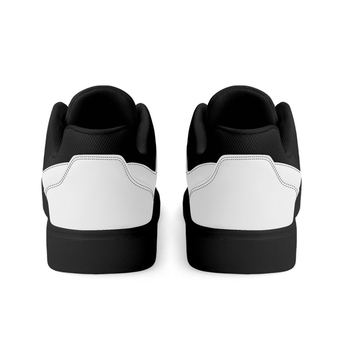 Low-Top Premium Synthetic White Leather Shoes