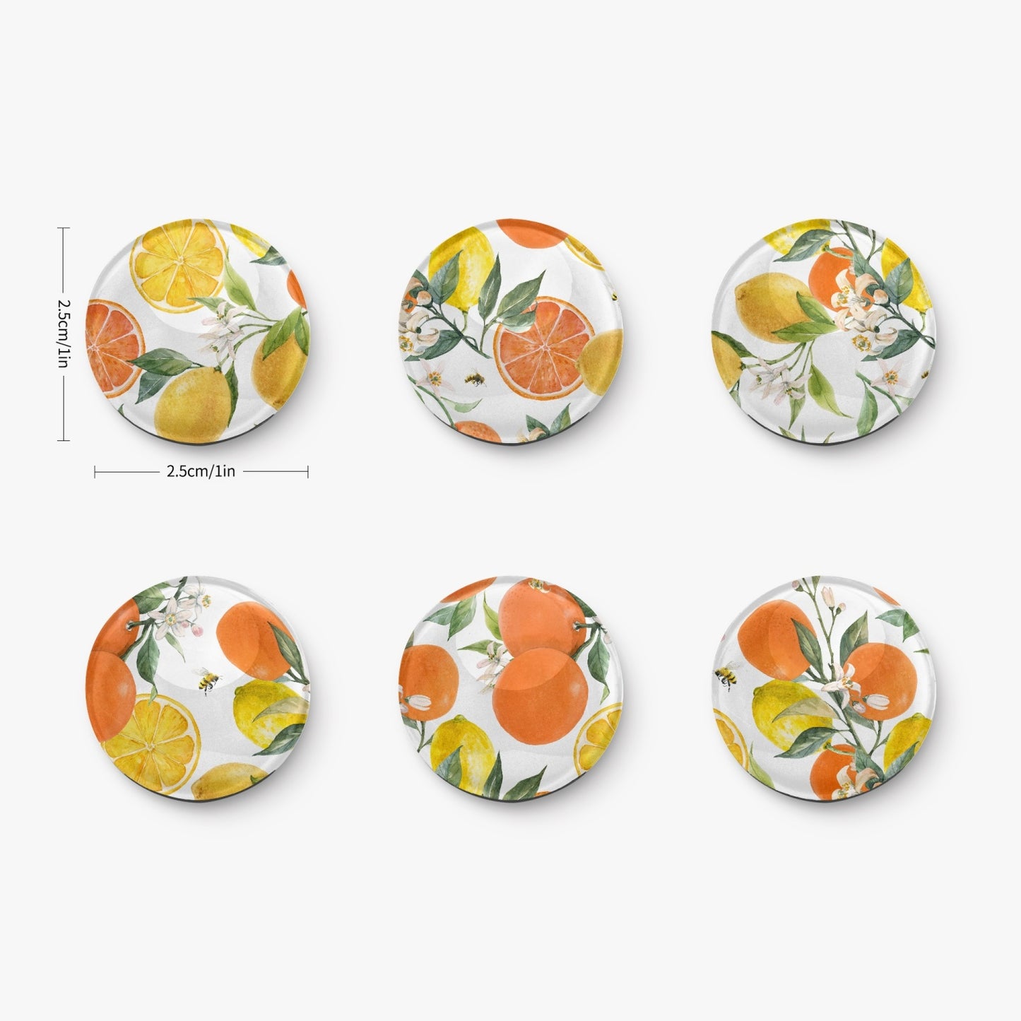 604. 6pcs Fridge Magnet Set