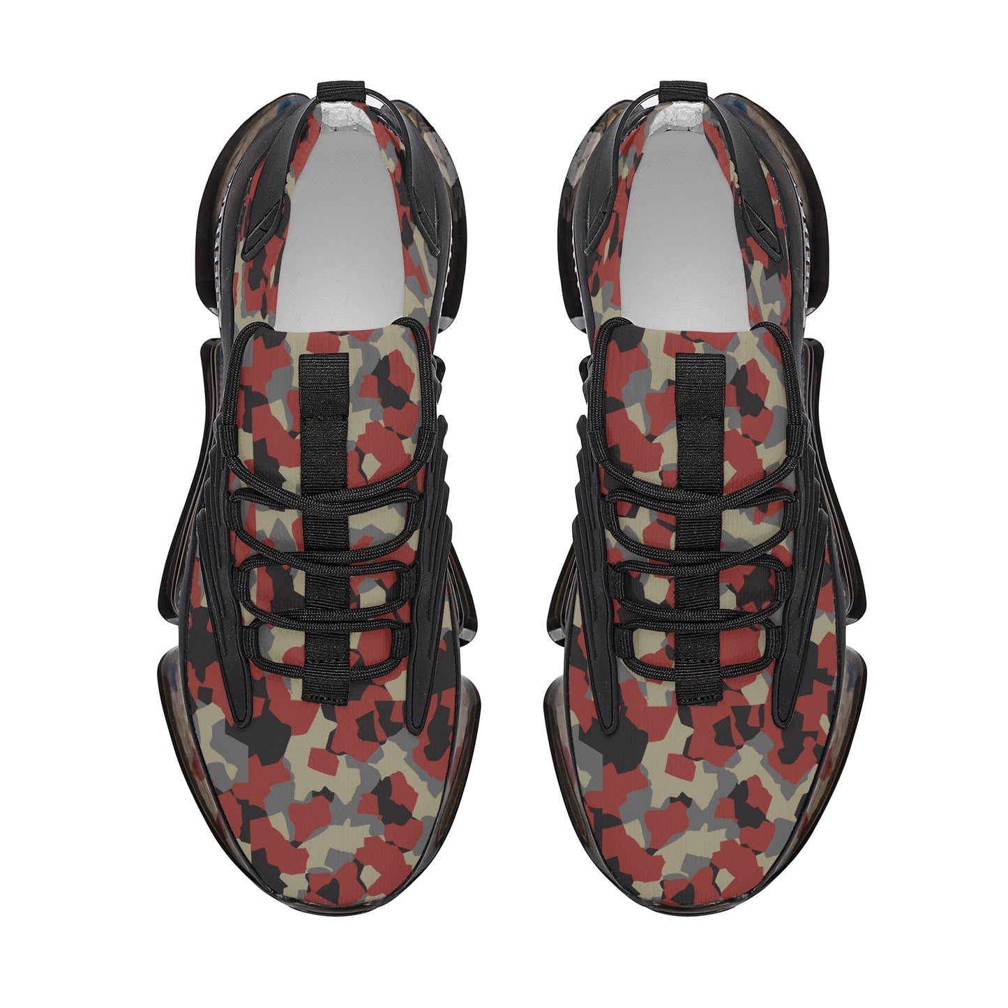 Air Max React Sneakers Red Camo
