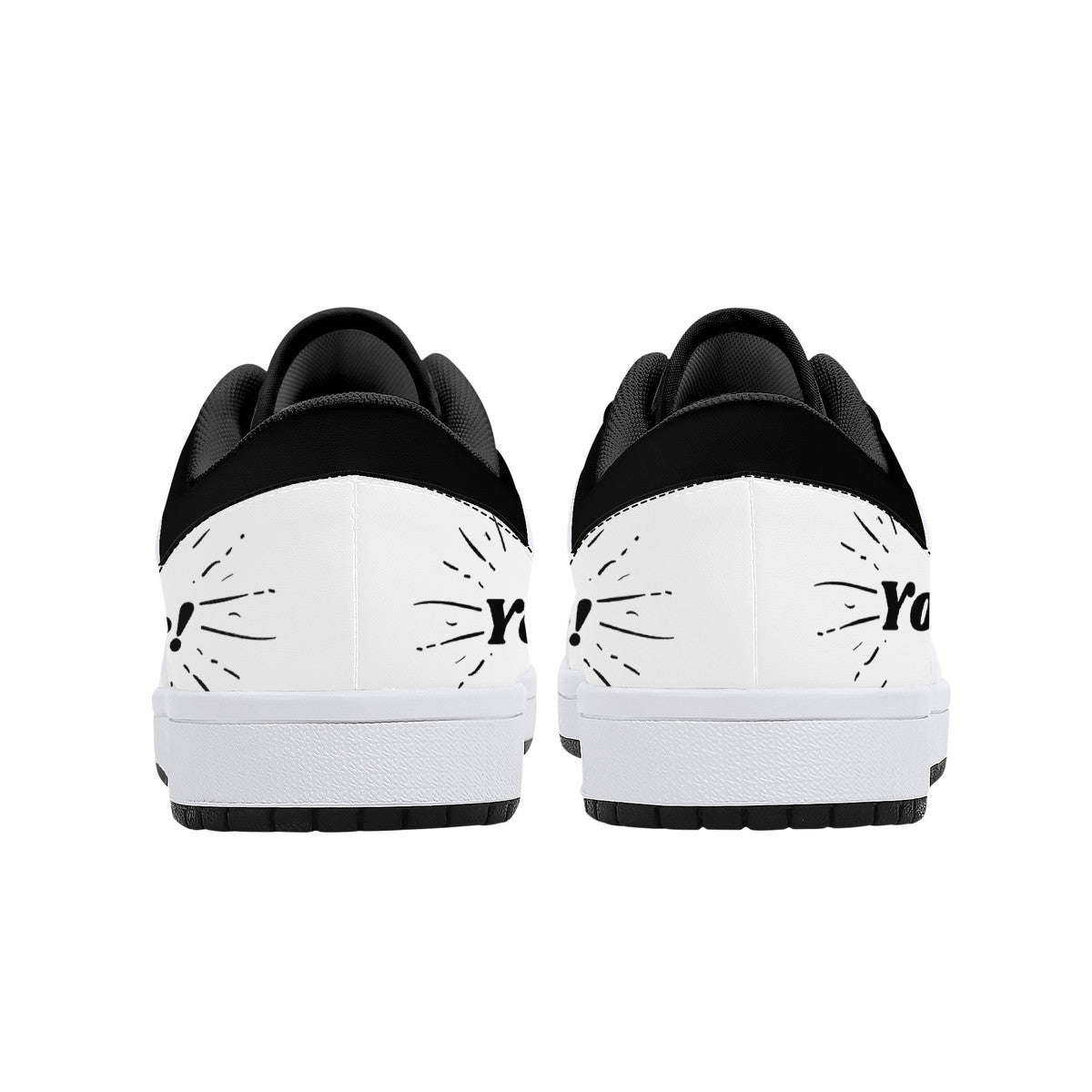 Low-Top Leather Sneakers - Sneakersville Marketing Sneakers