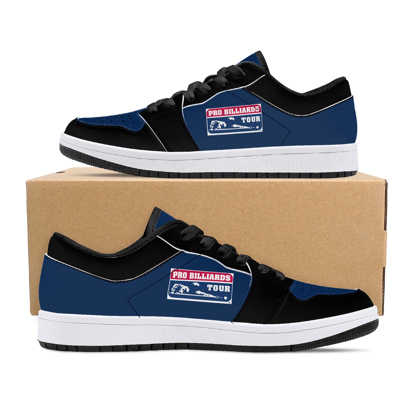 Low-Top Synthetic Leather Sneakers - PBT Model