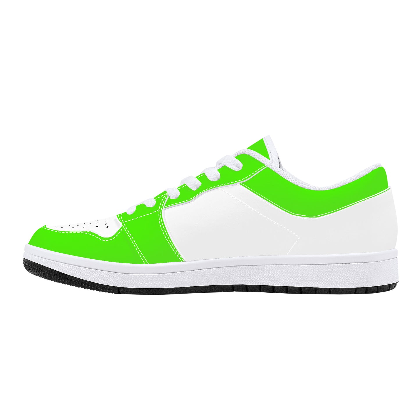 Leather Sneakers - Neon Green