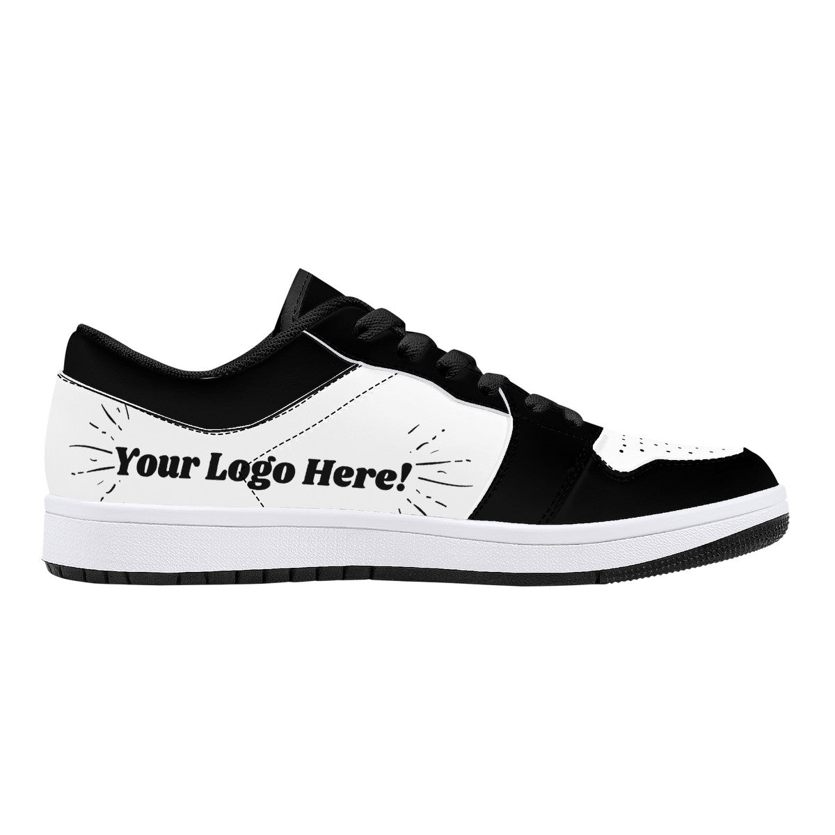 Low-Top Leather Sneakers - Sneakersville Marketing Sneakers