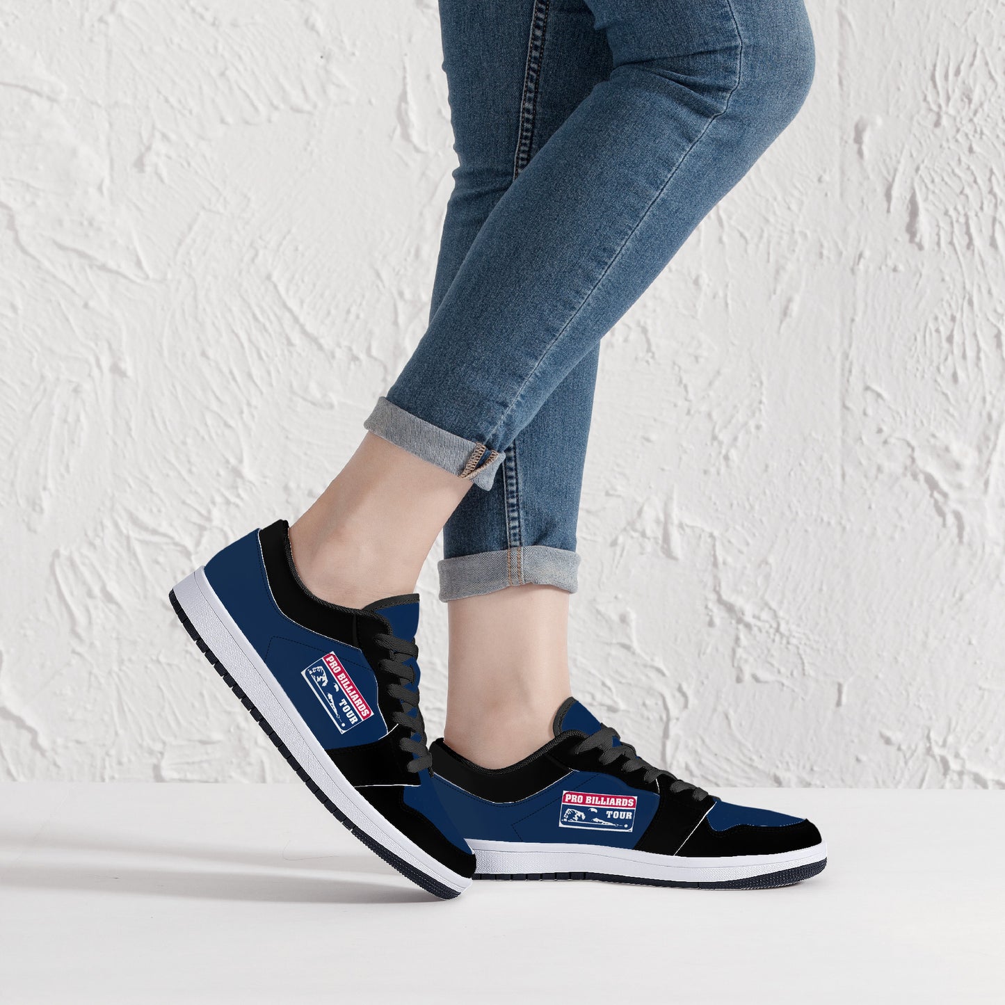 Low-Top Synthetic Leather Sneakers - PBT Model