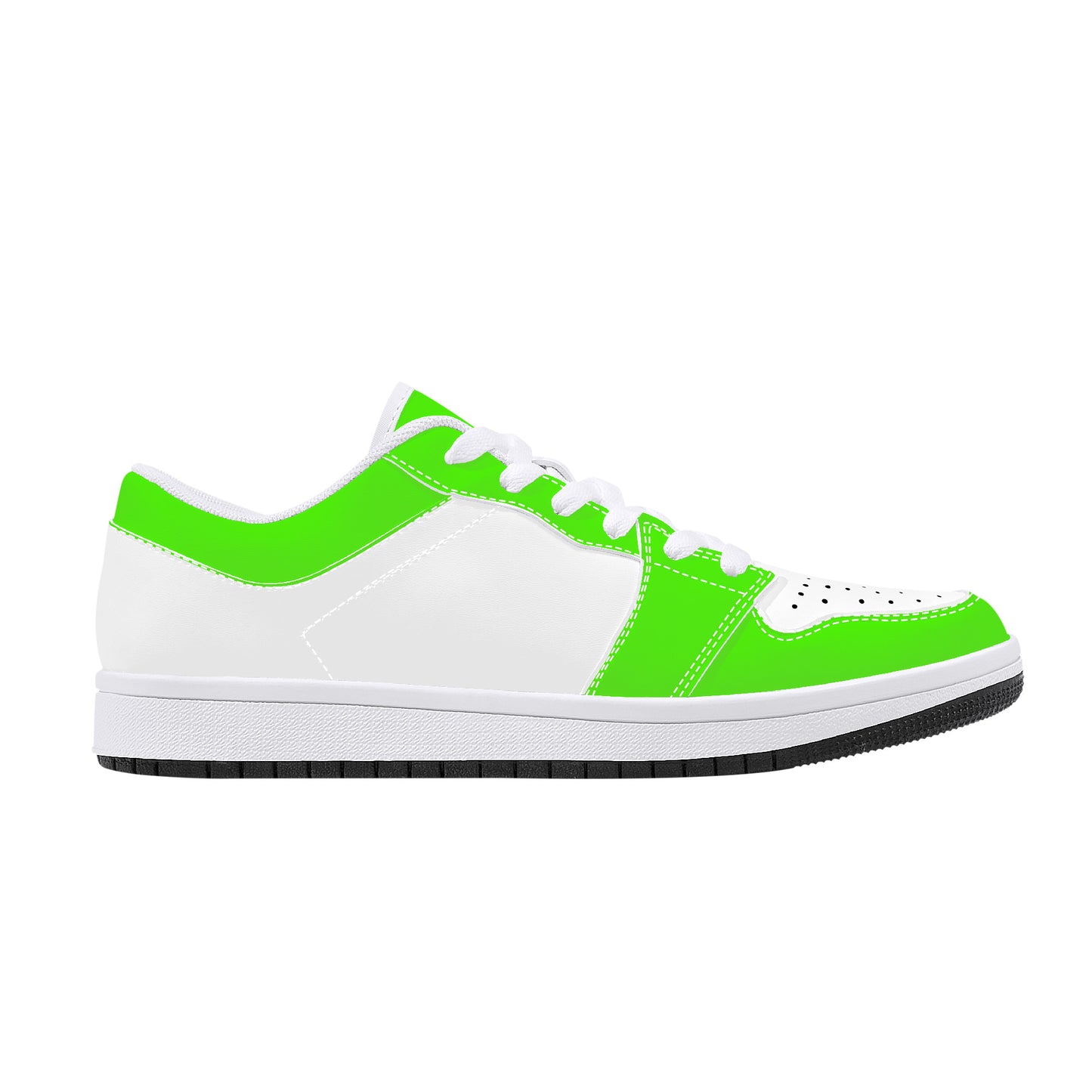 Leather Sneakers - Neon Green