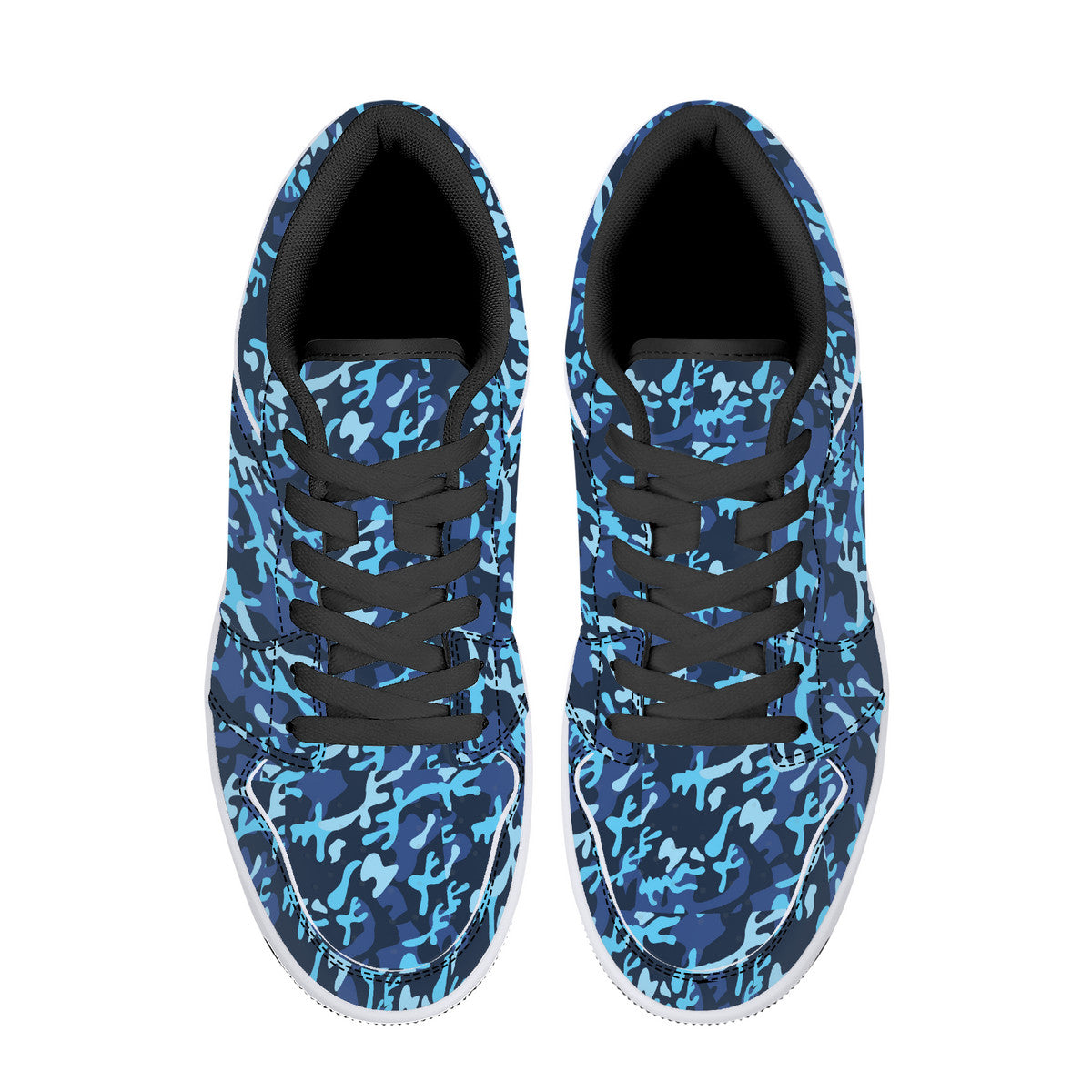Leather Sneakers - Navy Camo