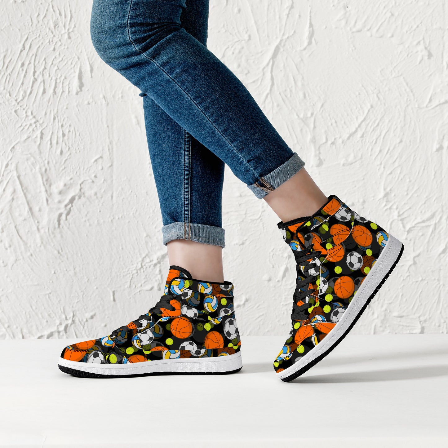 Leather High Tops - Balling Edition