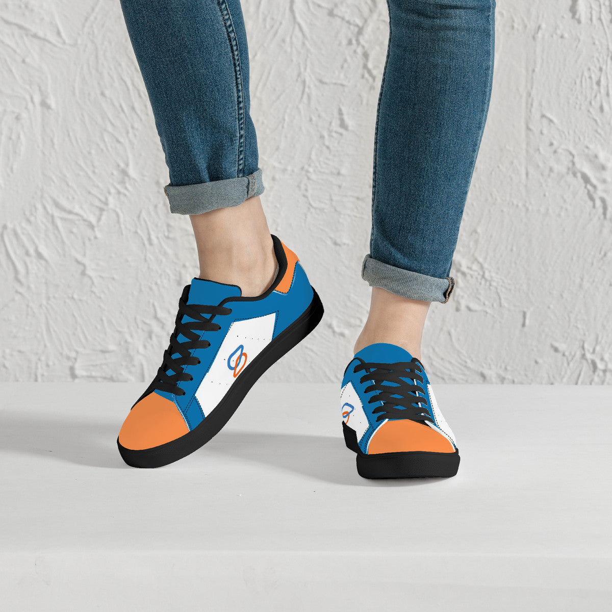 Low-Top Synthetic Leather Sneakers - Custom Designed for Spherion, Inc.