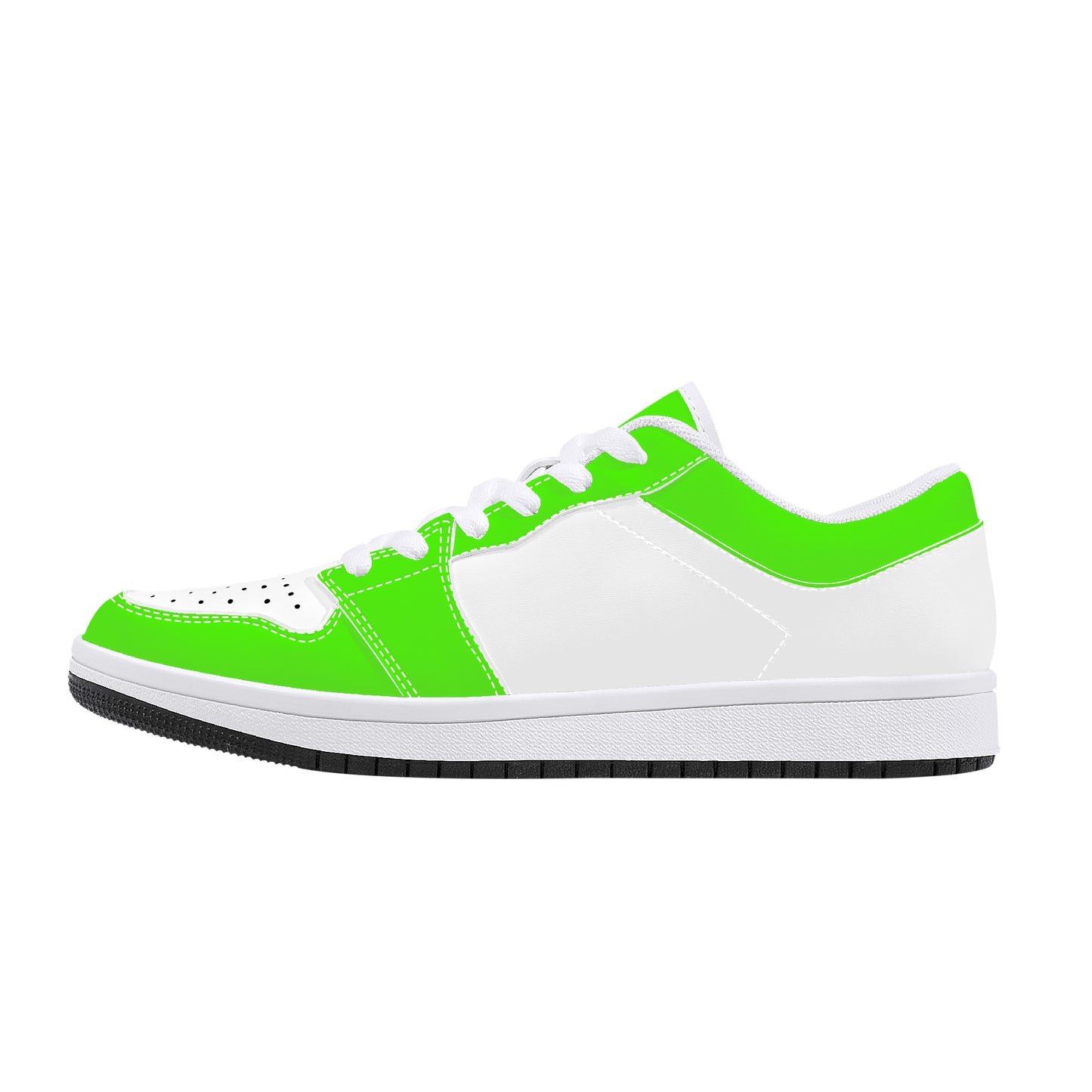 Leather Sneakers - Neon Green