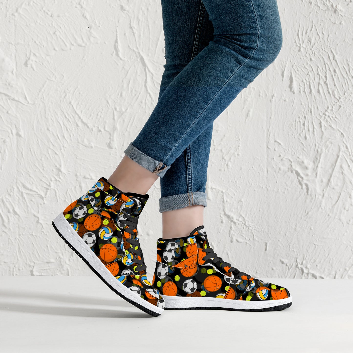 Leather High Tops - Balling Edition