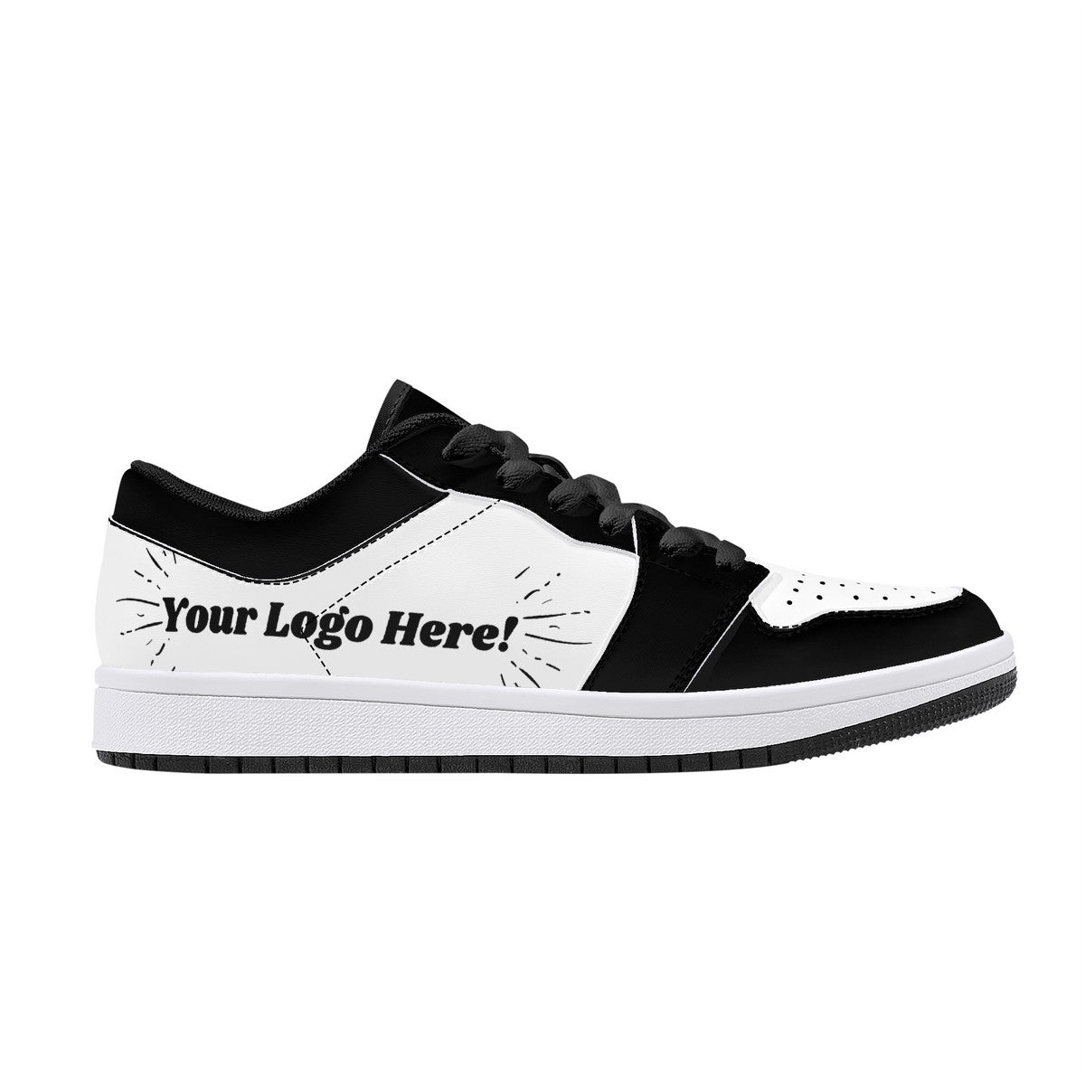 Low-Top Leather Sneakers - Sneakersville Marketing Sneakers
