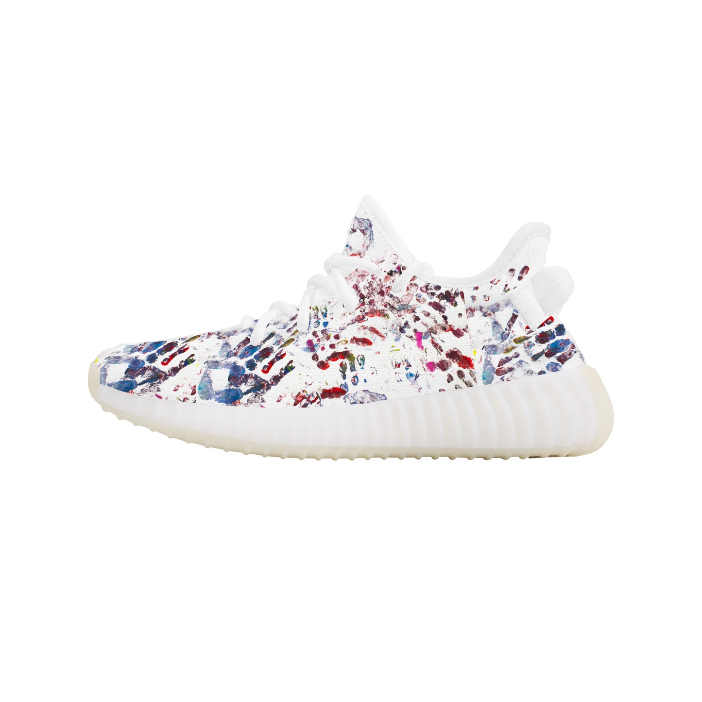 Kids Hand-Prints Mesh Sneakers