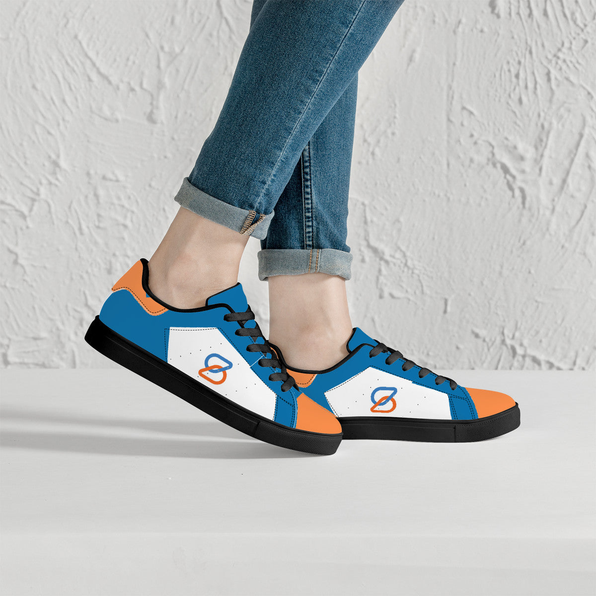 Low-Top Synthetic Leather Sneakers - Custom Designed for Spherion, Inc.