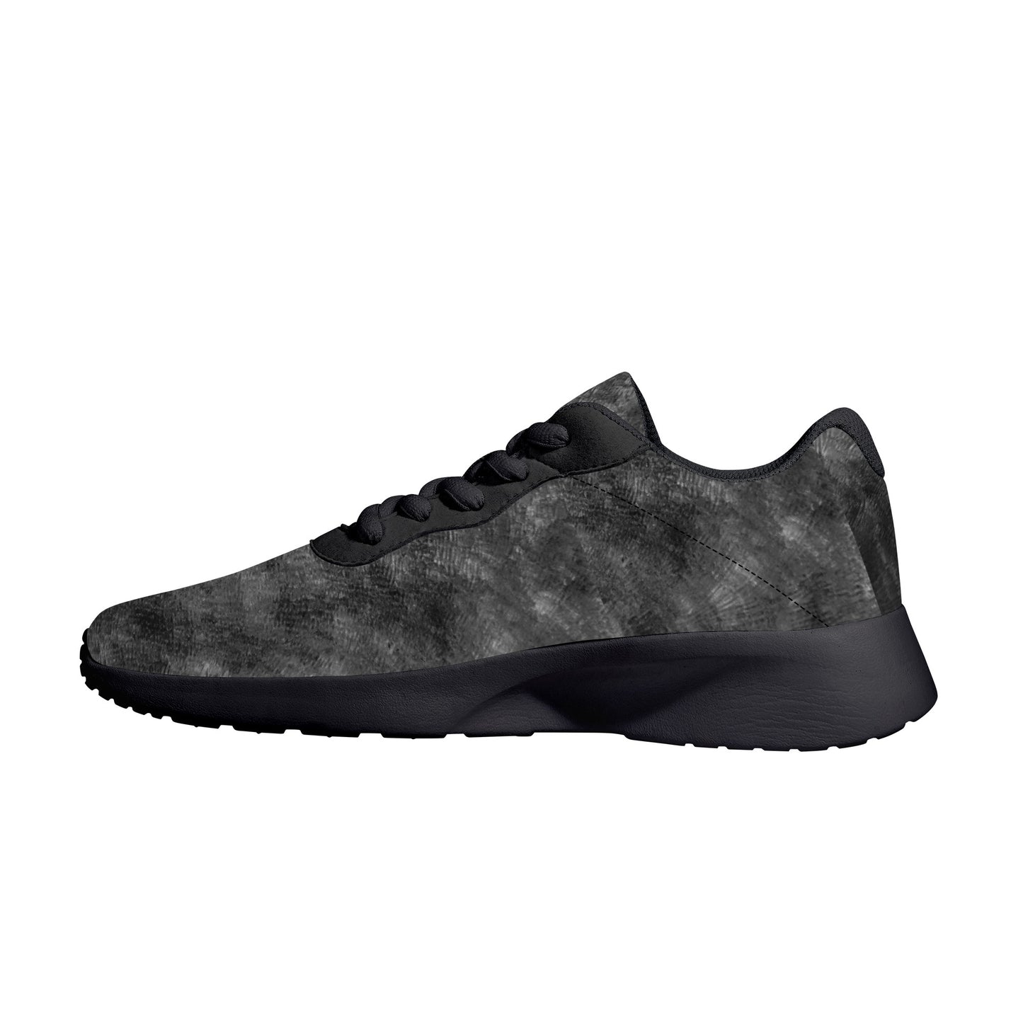 Air Mesh Running Shoes - Black and Grey pattern