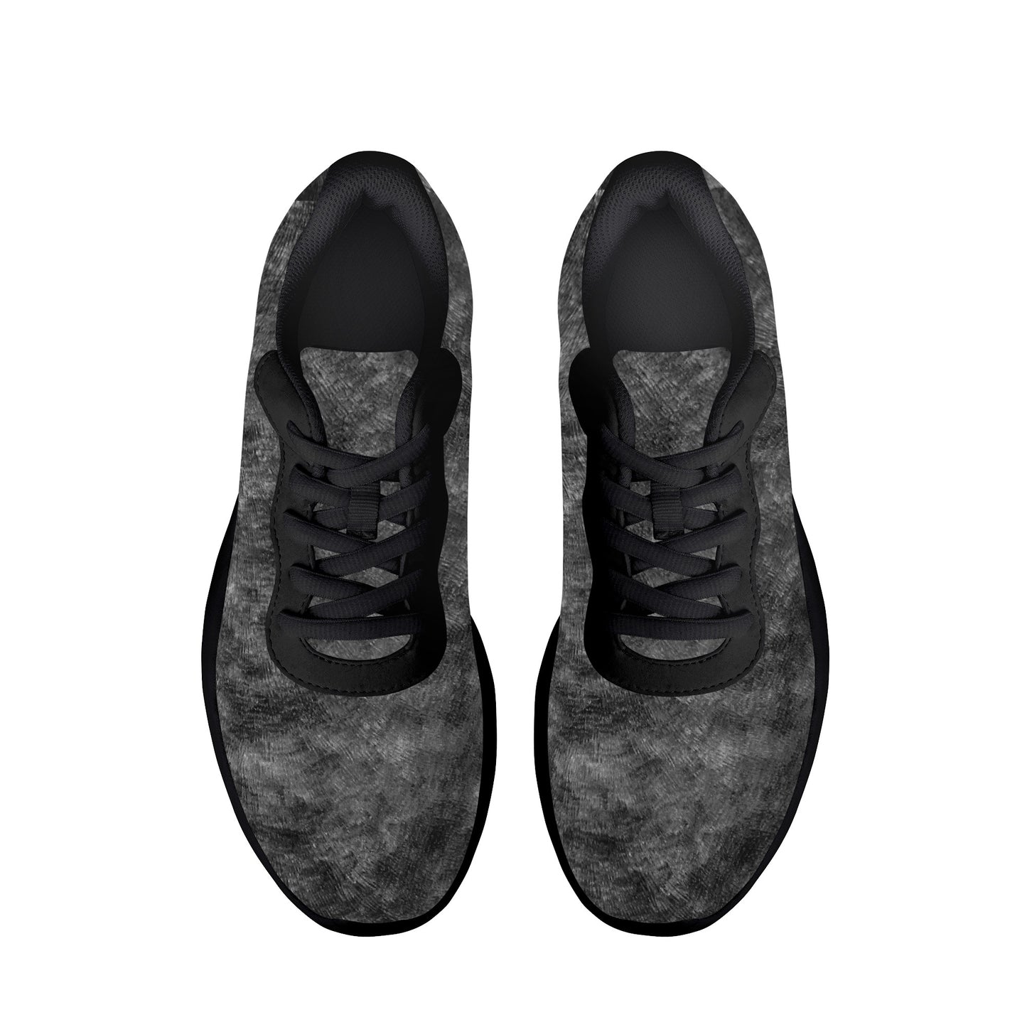 Air Mesh Running Shoes - Black and Grey pattern