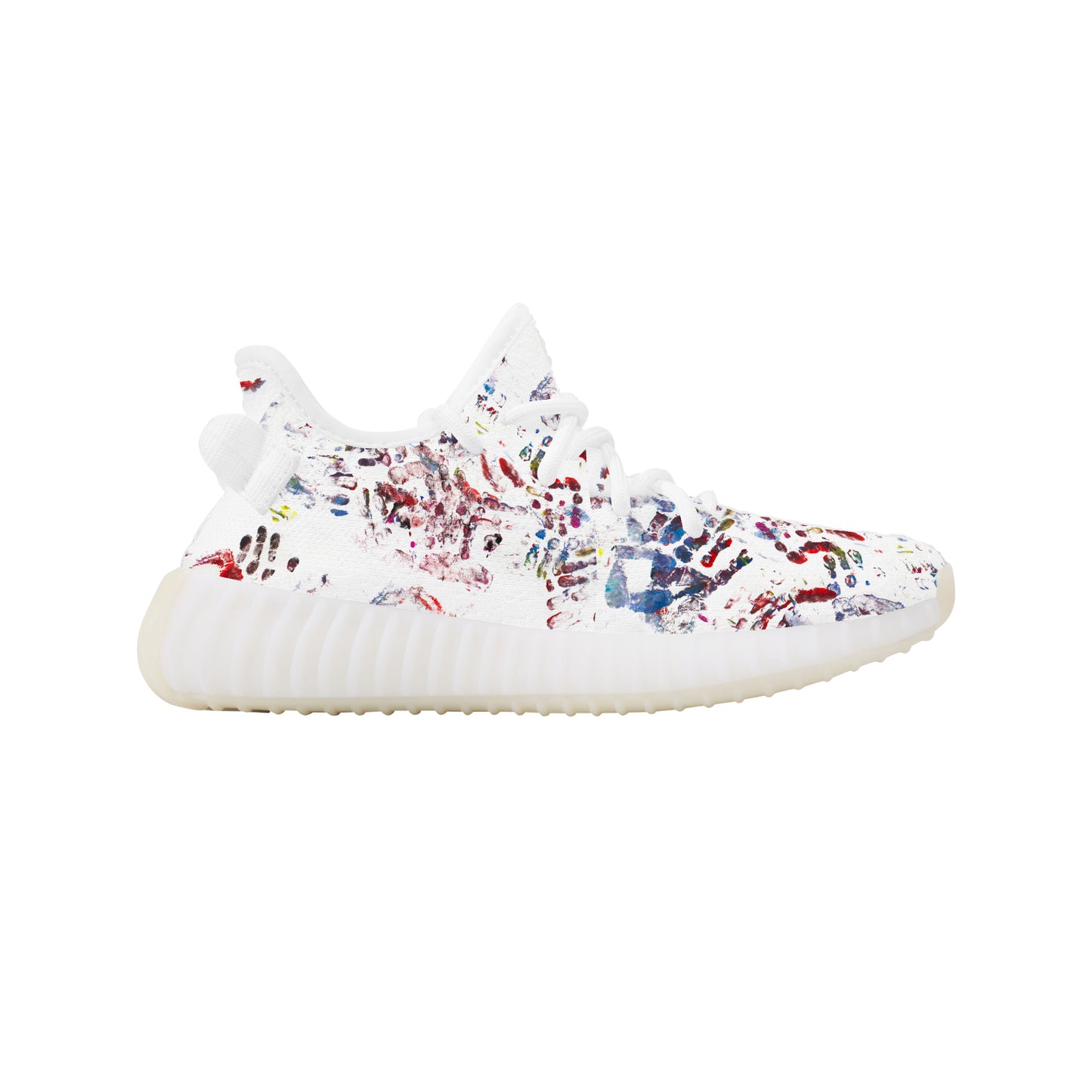 Kids Hand-Prints Mesh Sneakers