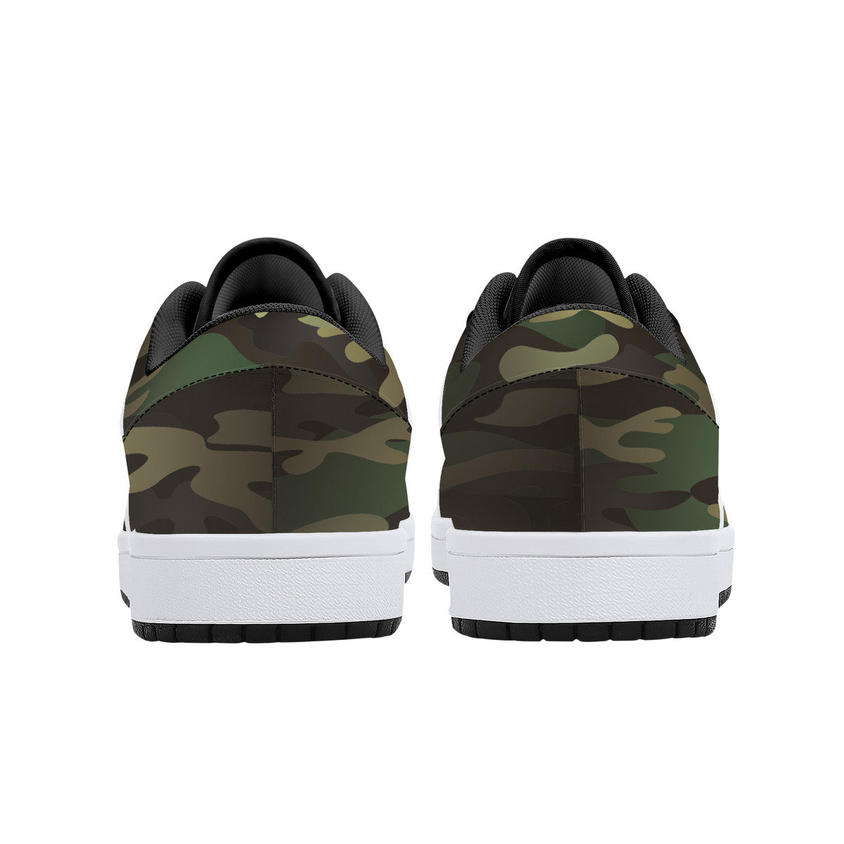 Leather Sneakers - Army Camo