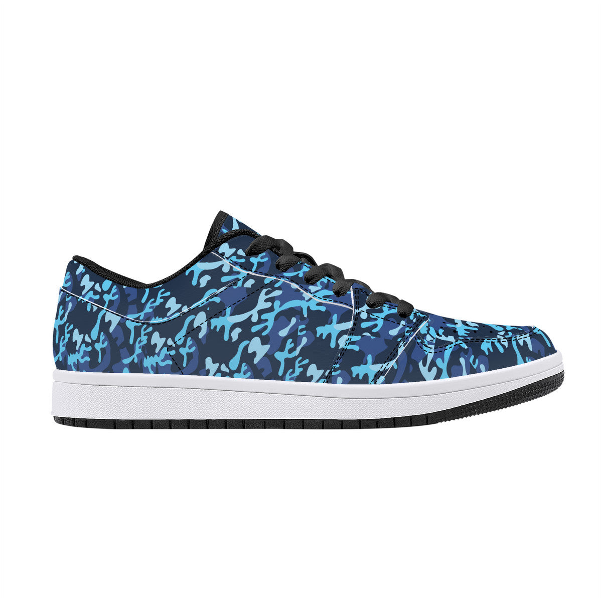 Leather Sneakers - Navy Camo