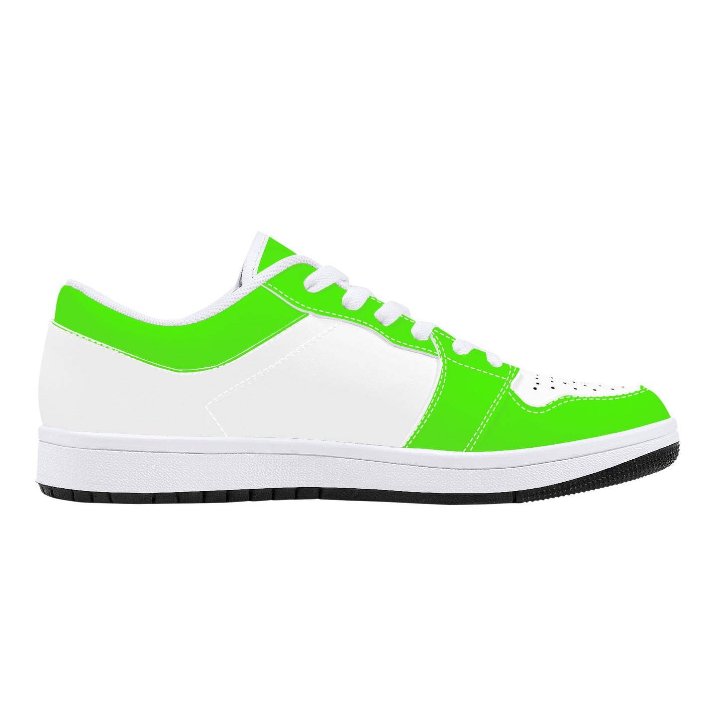 Leather Sneakers - Neon Green