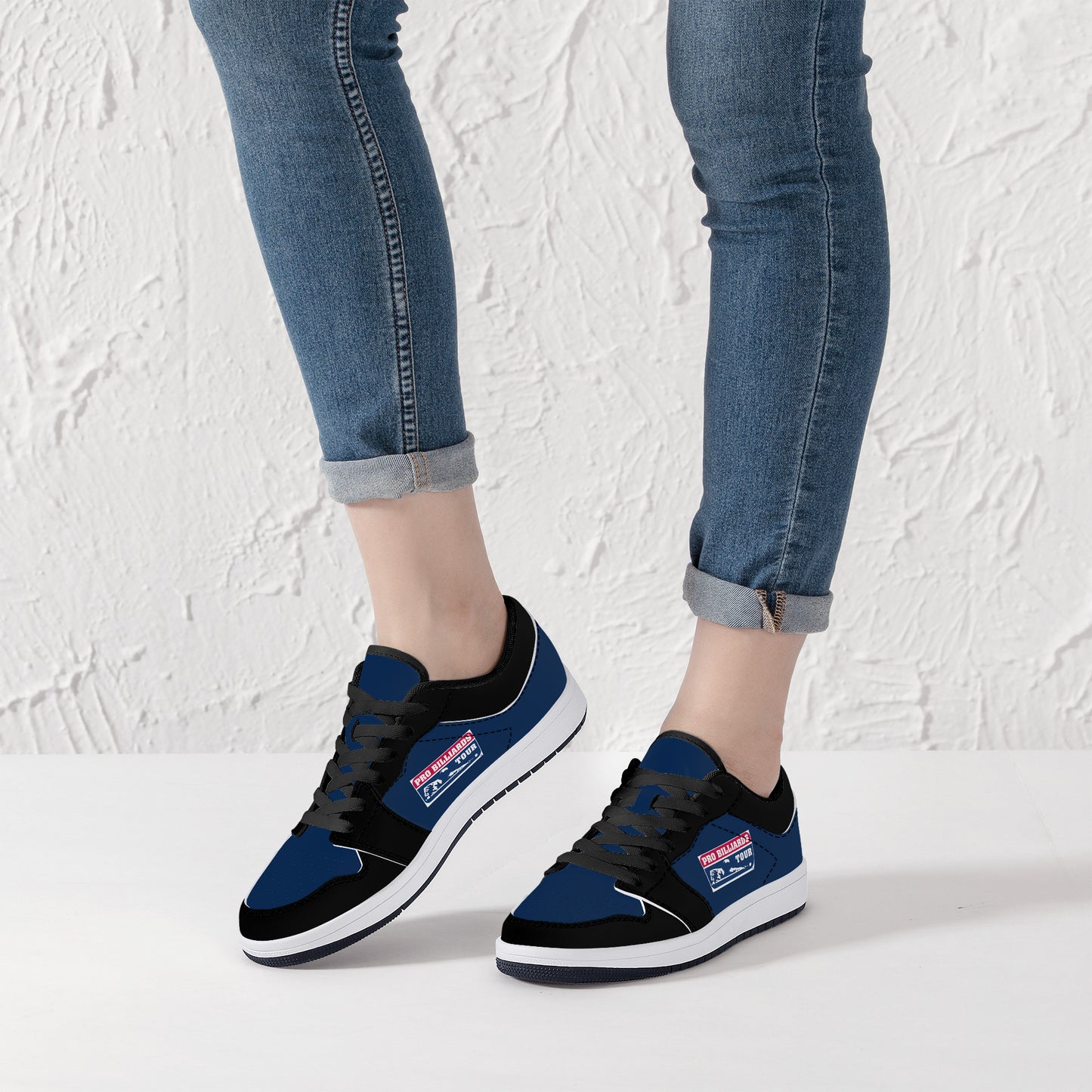Low-Top Synthetic Leather Sneakers - PBT Model