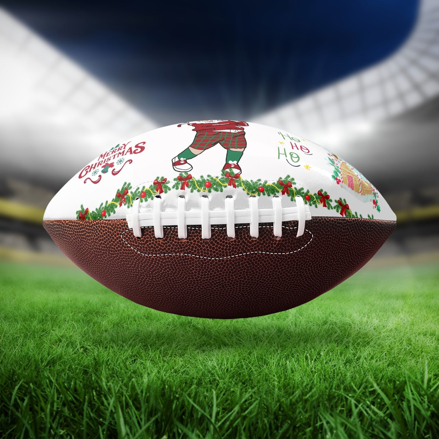 Official size NFL Football - Santa Golfing