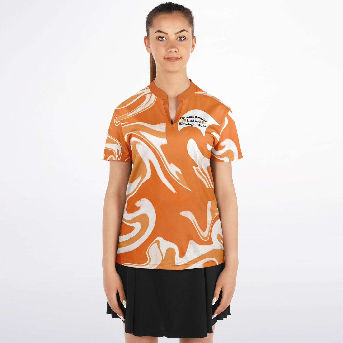Women's Custom Stand Up Collar Polo Shirt