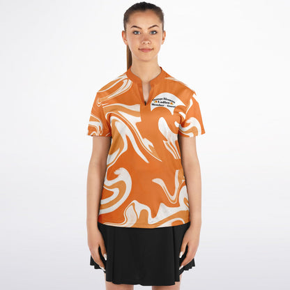 Women's Custom Stand Up Collar Polo Shirt