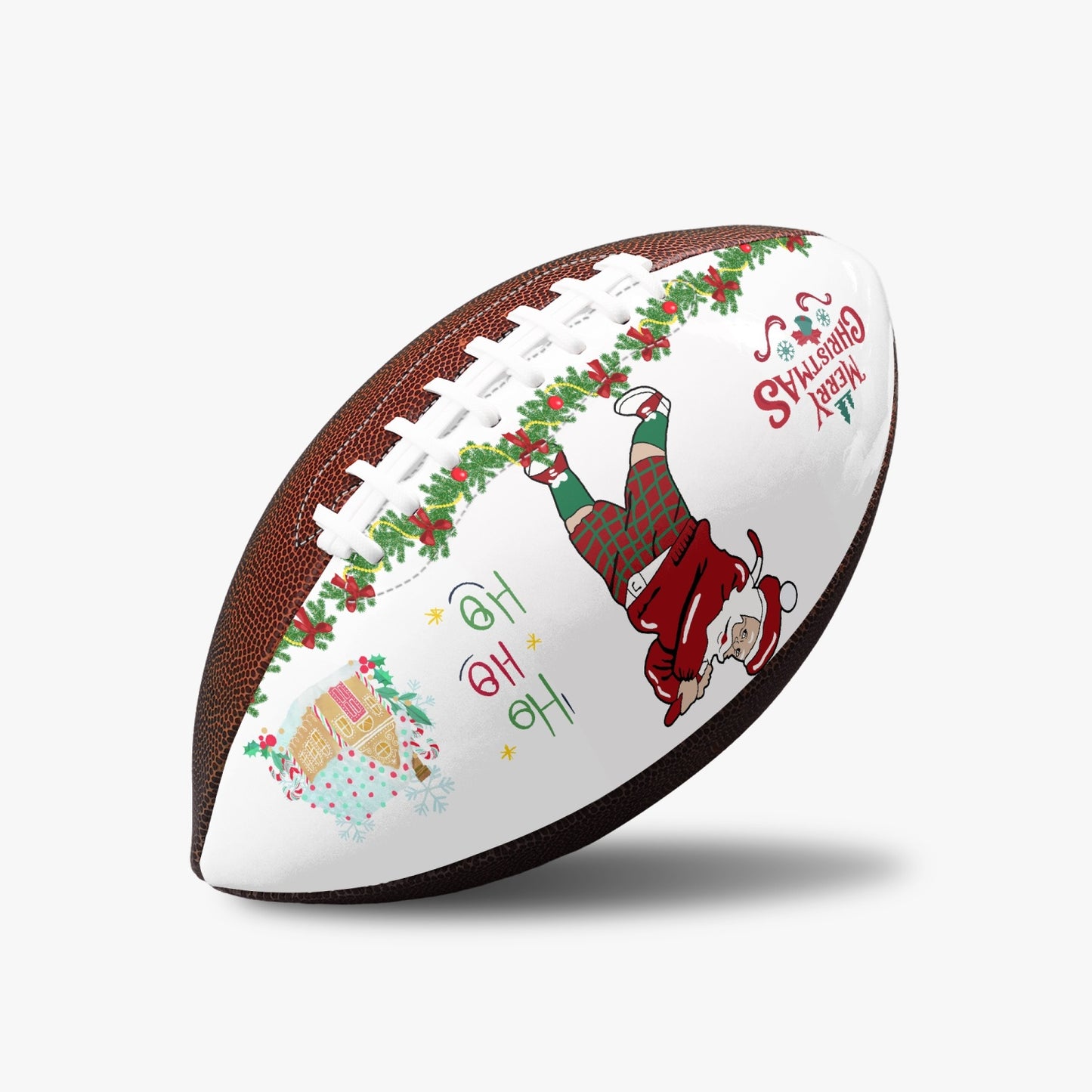 Official size NFL Football - Santa Golfing