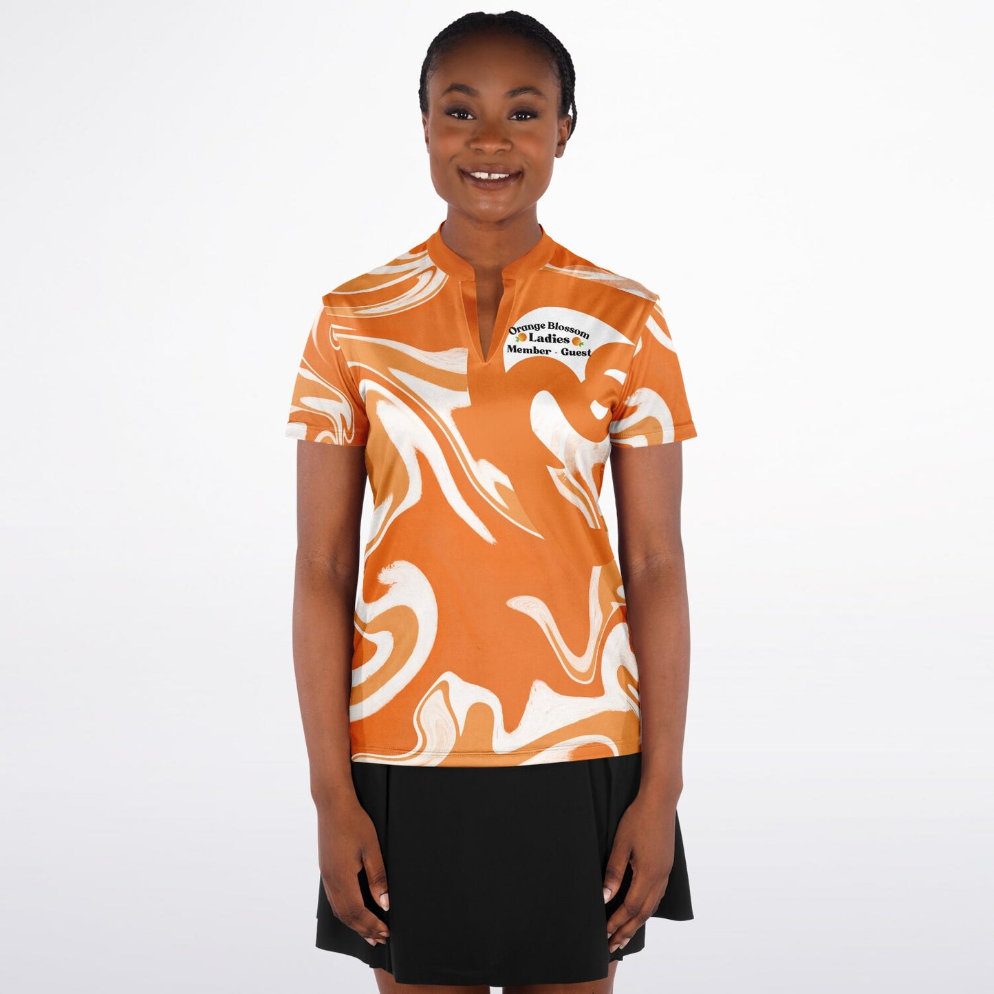Women's Custom Stand Up Collar Polo Shirt