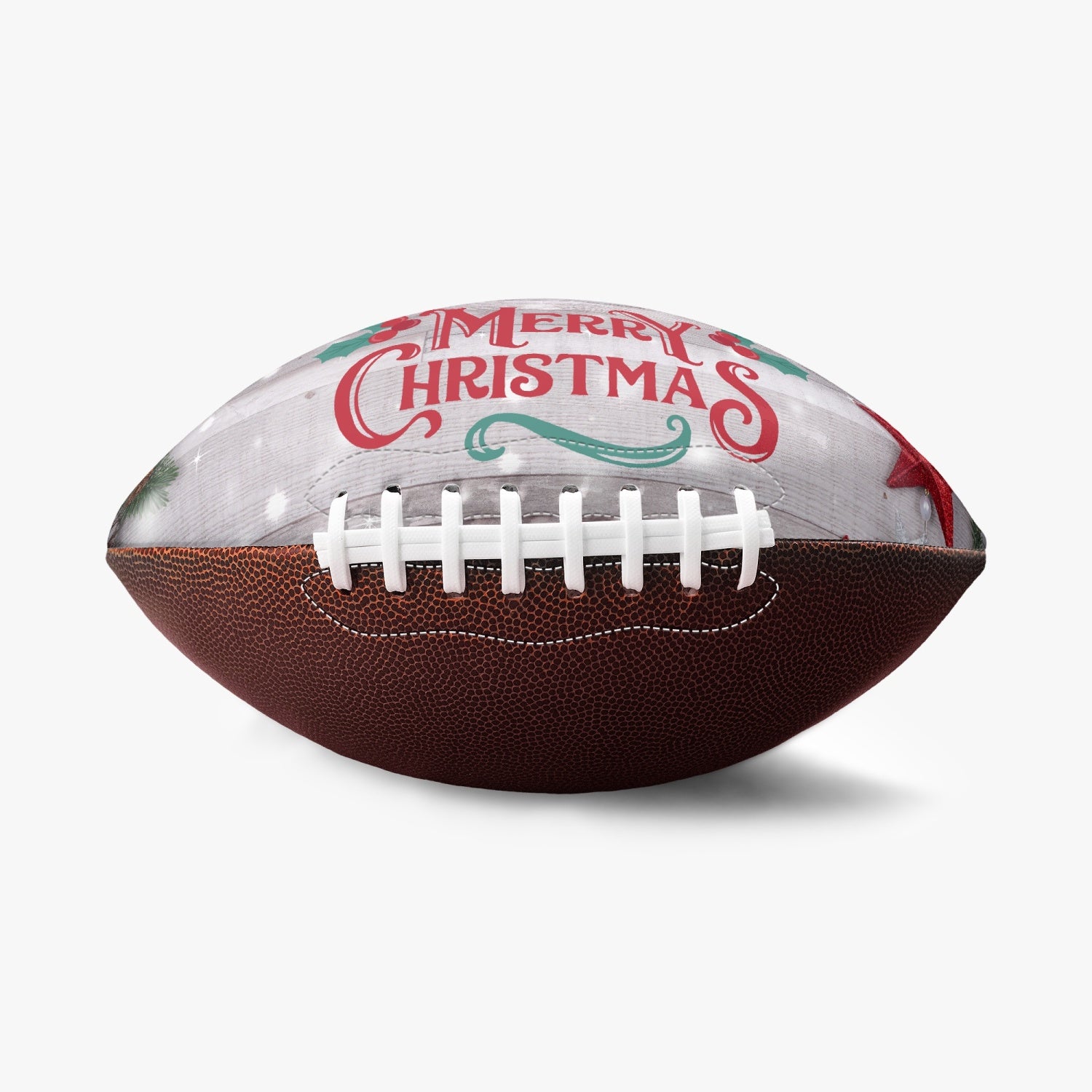 Official Size NFL Merry Christmas Football Sneakersville official-size-nfl-merry-christmas-football-sneakersville