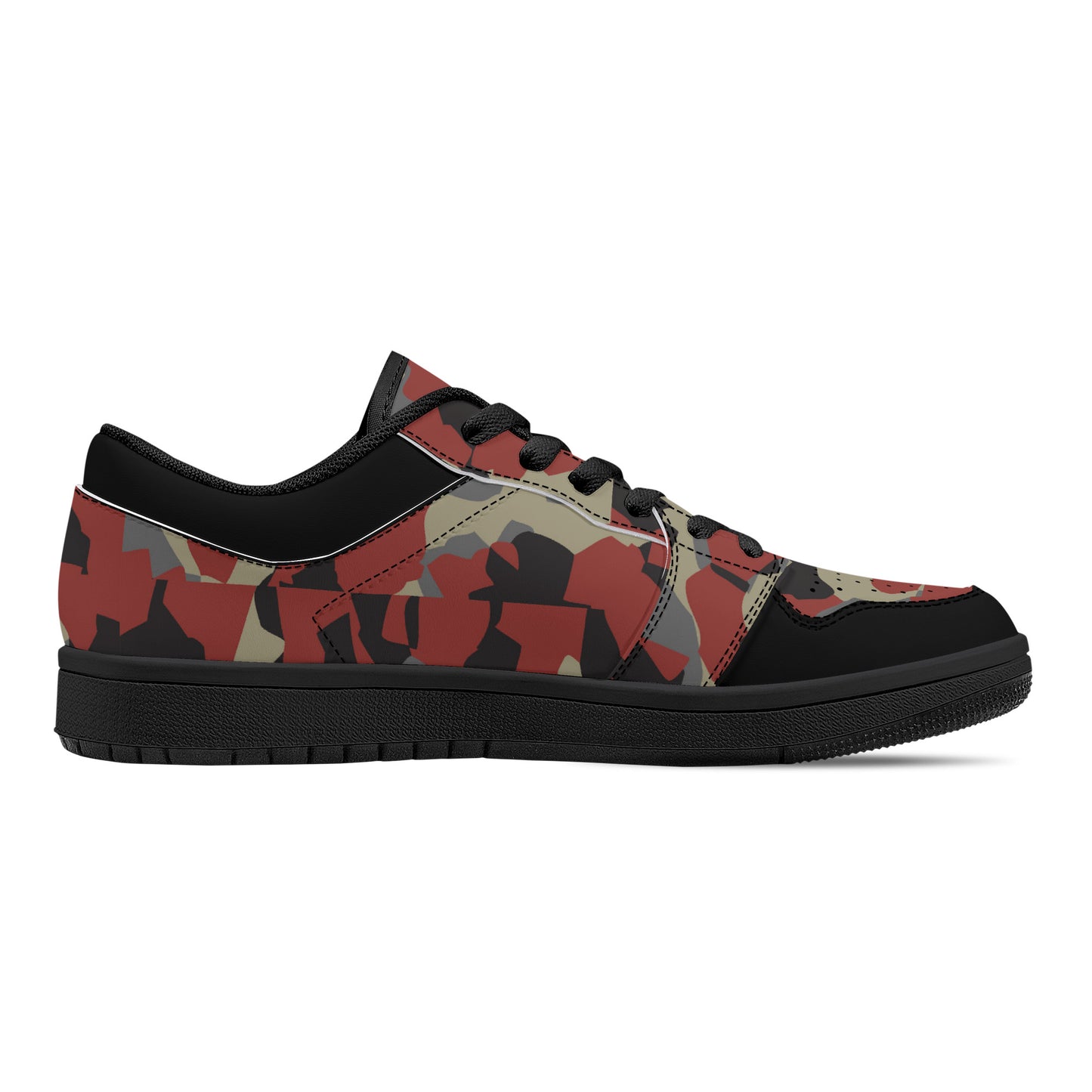 Camo Collection Low-Top Leather Sneakers