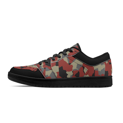 Camo Collection Low-Top Leather Sneakers