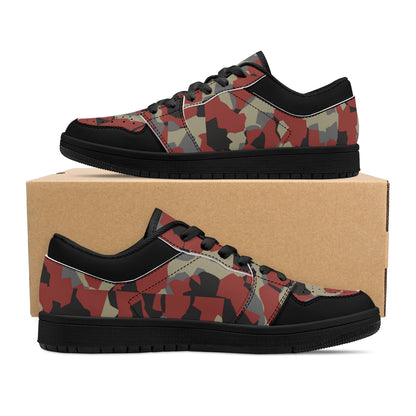 Camo Collection Low-Top Leather Sneakers