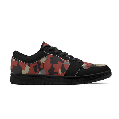 Camo Collection Low-Top Leather Sneakers