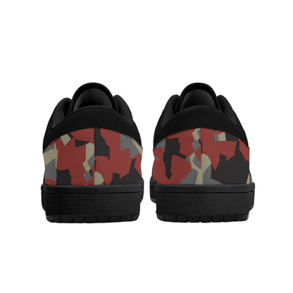 Camo Collection Low-Top Leather Sneakers
