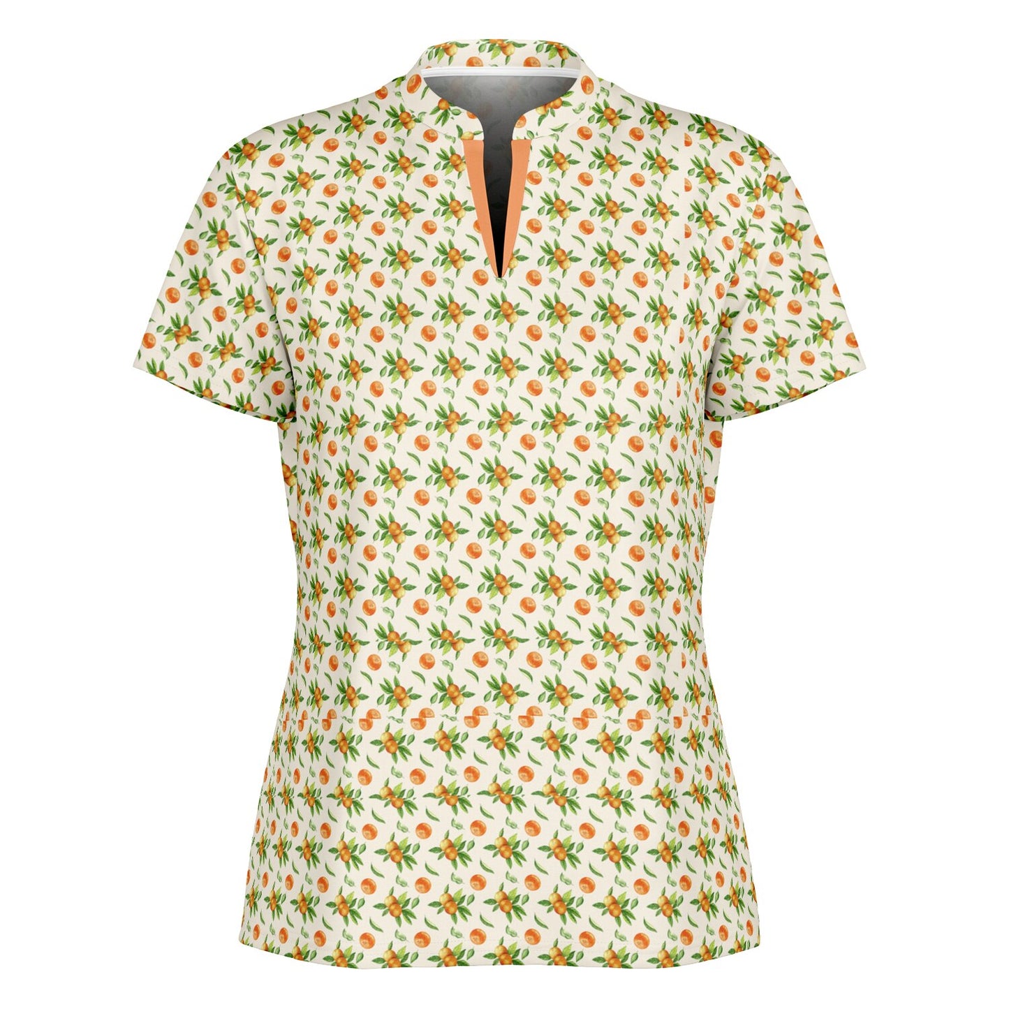 Ladies Stand Up Collar Polo Shir