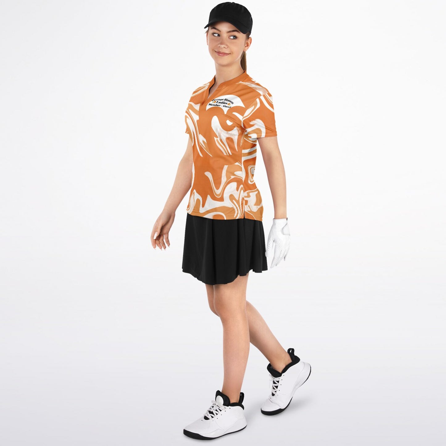 Women's Custom Stand Up Collar Polo Shirt