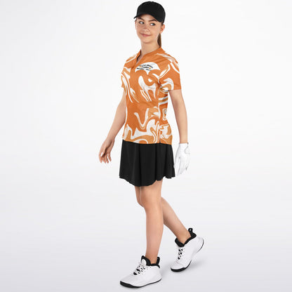 Women's Custom Stand Up Collar Polo Shirt