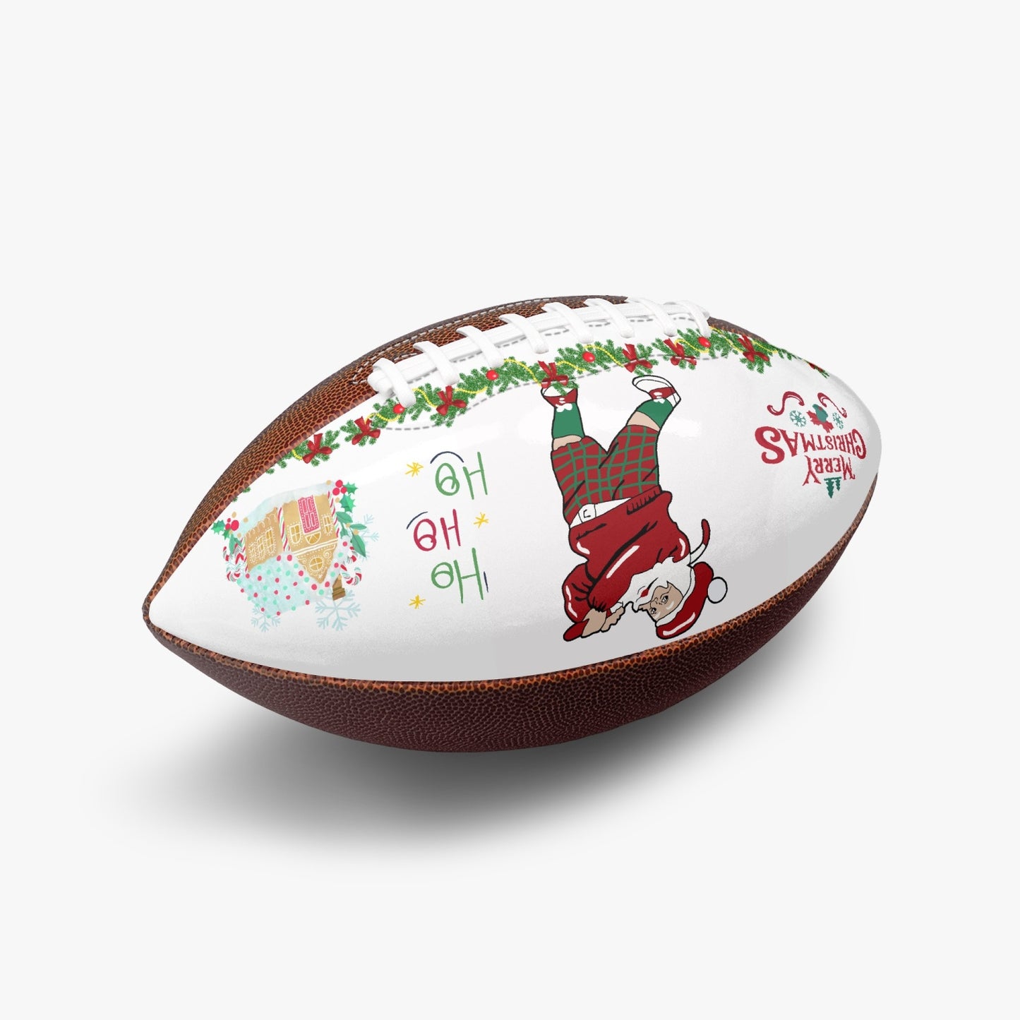 Official size NFL Football - Santa Golfing