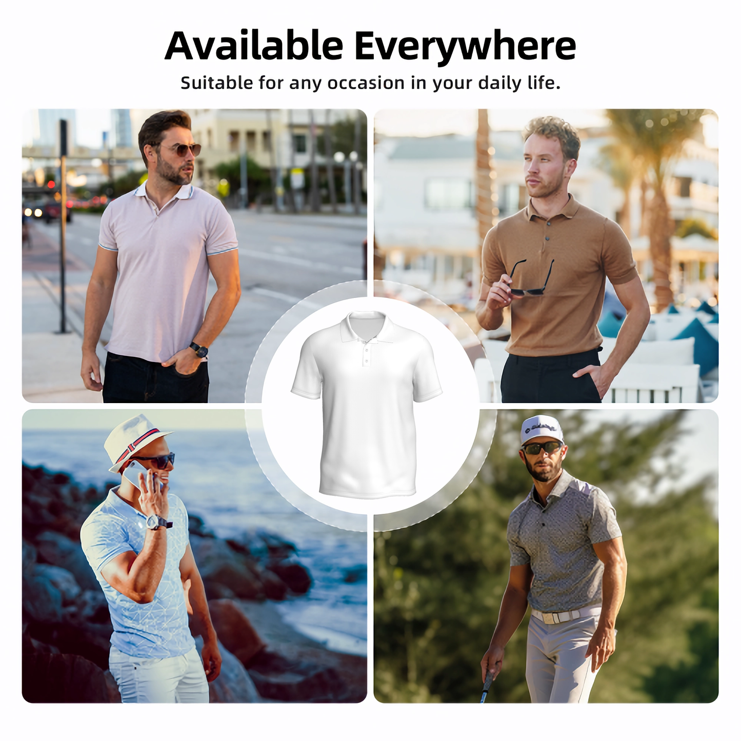 Men’s Premium Fabric  Polo Shirt