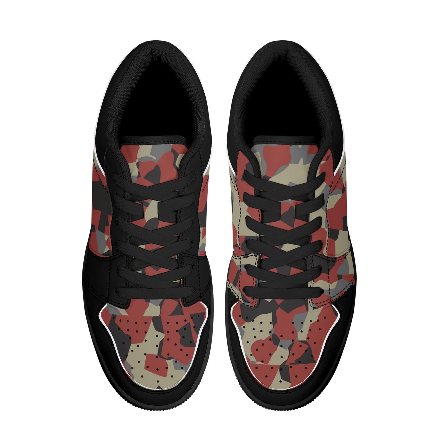 Camo Collection Low-Top Leather Sneakers