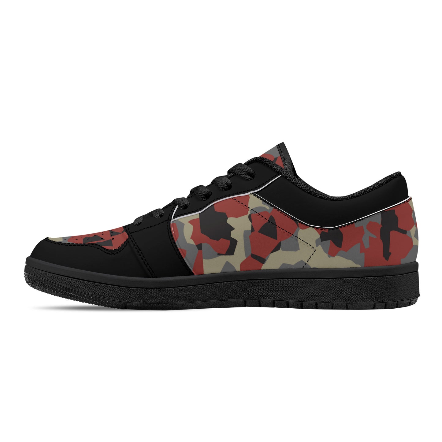 Camo Collection Low-Top Leather Sneakers