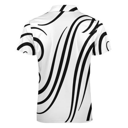 Zebra Swirl Polo Shirt