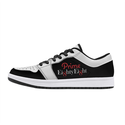 Low-Top Leather Sneakers - Prime 88 - Black