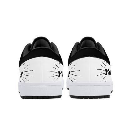Low-Top Leather Sneakers - Sneakersville Marketing Sneakers