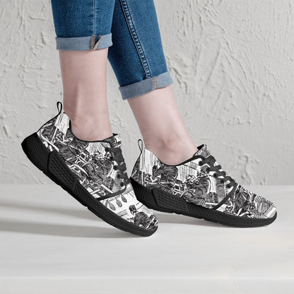 Mesh Sneakers - Abstract Artist - Black Sole