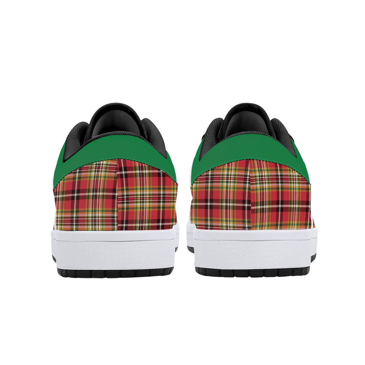 Leather Sneakers - Scottish Plaid